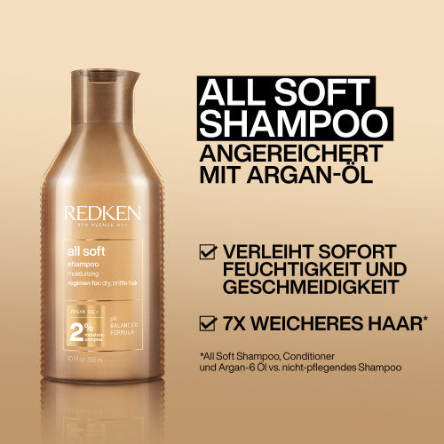 Redken All Soft Shampoo 300 ml